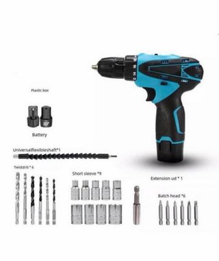 Trapano avvitatore con accessori