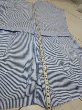 Mono Zara righe blu e bianco floreale