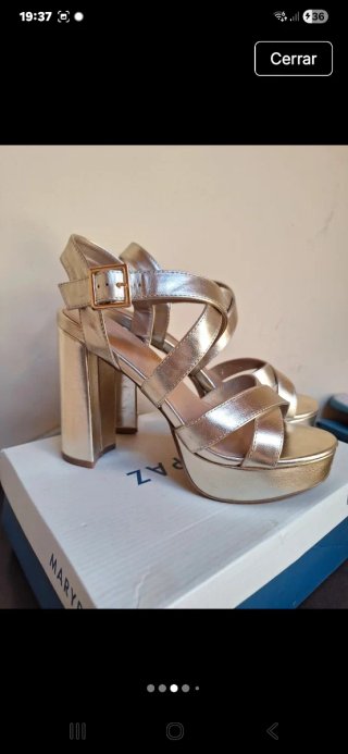 Sandalias doradas Marypaz