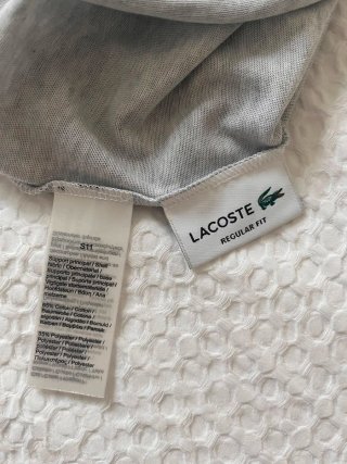 Camiseta Lacoste manga larga gris