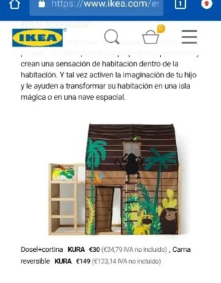 Litera Cama IKEA 90cm