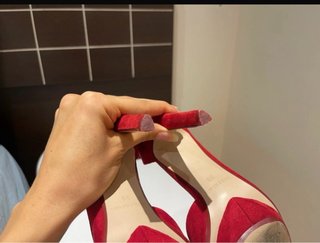 Tacones rojos plataforma talla 39