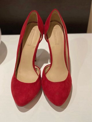 Tacones rojos plataforma talla 39