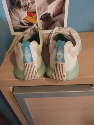 Reebok Botines Blancos y Turquesa Casi Nuevos