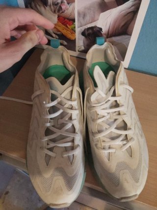 Reebok Botines Blancos y Turquesa Casi Nuevos