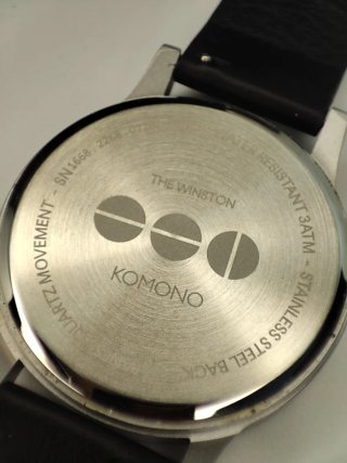 Reloj Komono Hombre Negro/Plata