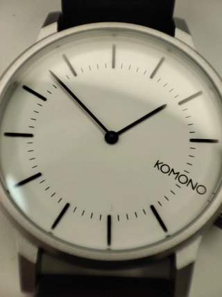 Reloj Komono Hombre Negro/Plata