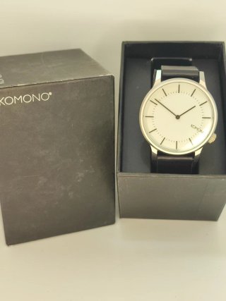 Reloj Komono Hombre Negro/Plata