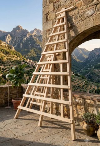 Escalera de madera mallorquina