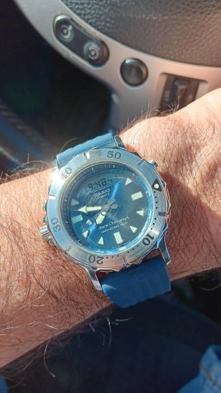 Casio AD-713 Reloj Analógico Digital Azul