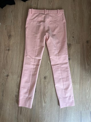 Pantalones rectos rosa palo Zara Talla XS