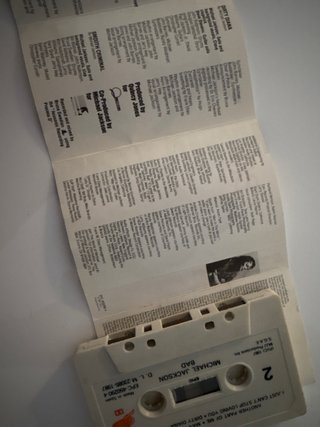 Casete Michael Jackson BAD