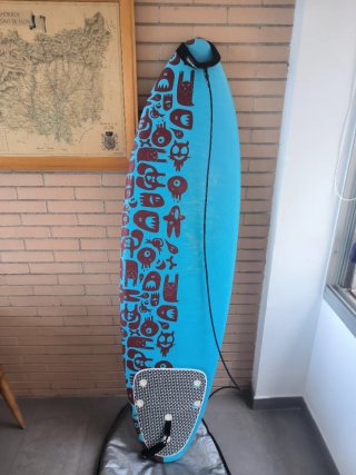 Tabla Surf Tribord 5'9(175cm) + Funda + Accesorios