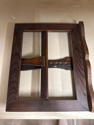 Soporte libro madera antiguo