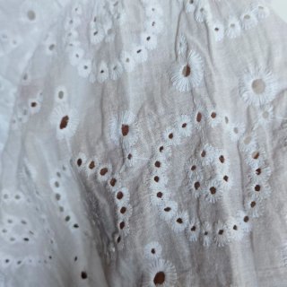 Vestido largo bordado inglés blanco