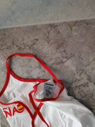 Camiseta España Vintage Roja y Blanca