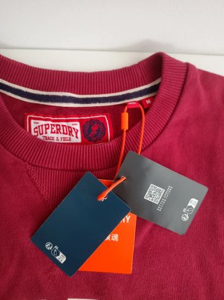 Sudadera Superdry M Roja Nueva