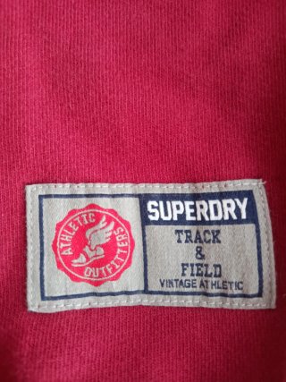 Sudadera Superdry M Roja Nueva