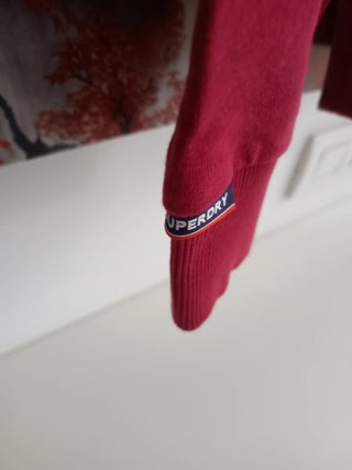 Sudadera Superdry M Roja Nueva