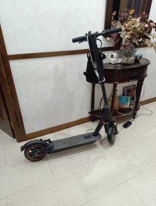 Patinete eléctrico, amortiguadores y ruedas maziza