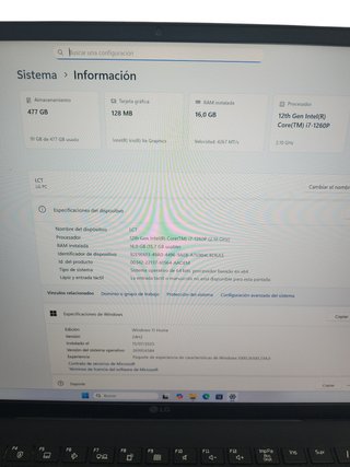 Portátil LG GRAM 16ZB90Q 500GB SSD 16GB RAM