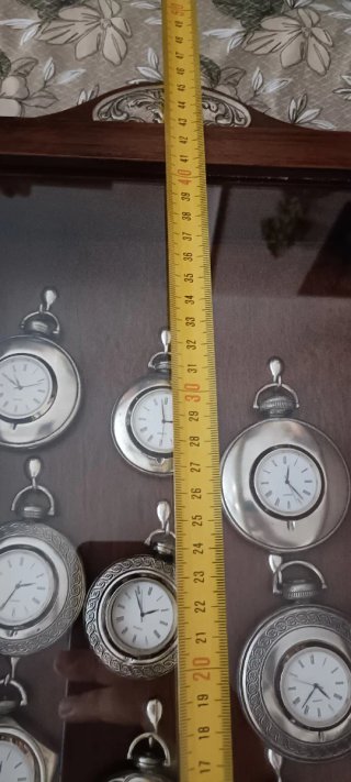 Set 10 Orologi da Tasca Argento