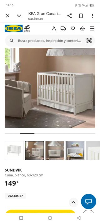 Cuna Ikea blanca
