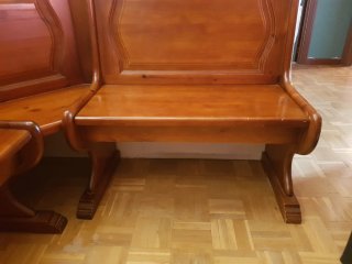 Rinconera maciza con arcones + mesa extensible