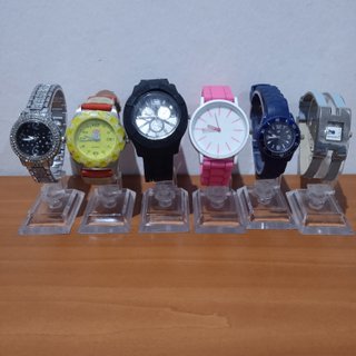 Lote 6 Relojes Pulsera Variados Hombre Mujer