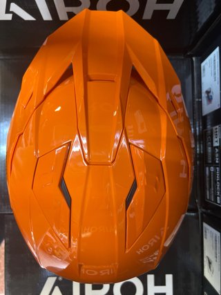 Casco Moto L Trial Airoh Jet Naranja