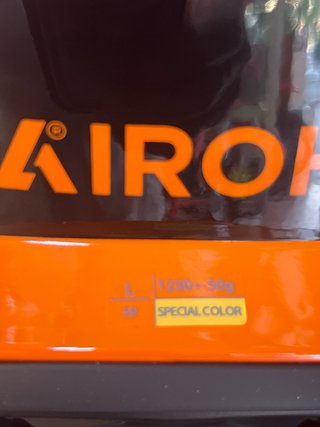 Casco Moto L Trial Airoh Jet Naranja