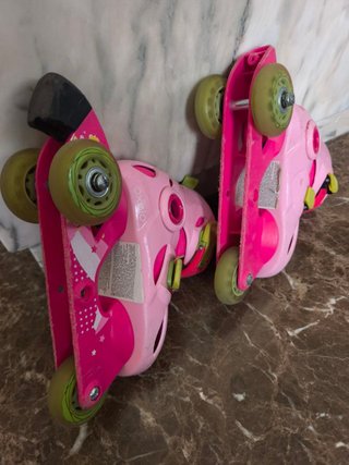 Patines Oxelo rosas talla ajustable