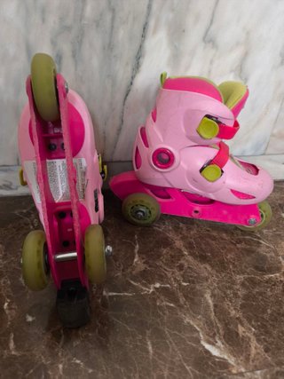Patines Oxelo rosas talla ajustable