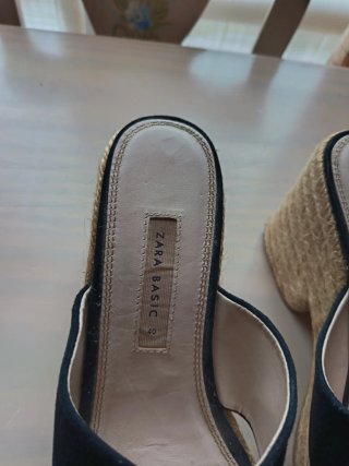 Cuñas Zara Negras Talla 40