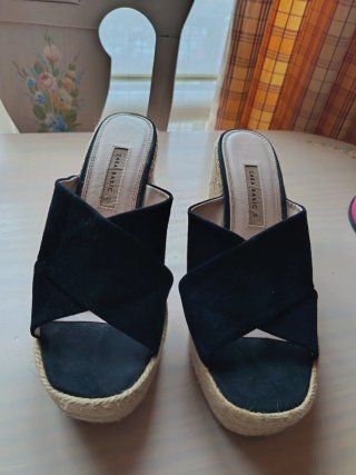 Cuñas Zara Negras Talla 40