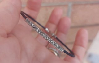 Bracciale semirigido con zirconi