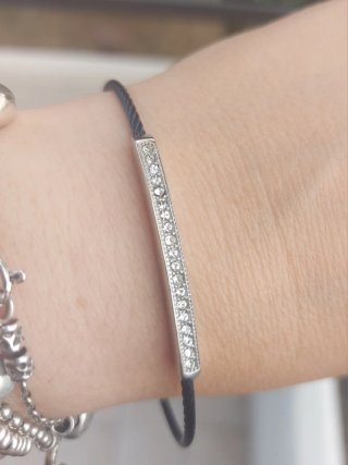 Bracciale semirigido con zirconi