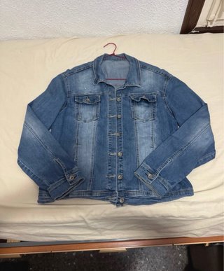 Chaqueta tejana azul