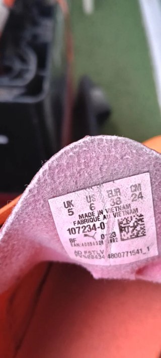 Botas de Fútbol Puma Talla 38 Naranja
