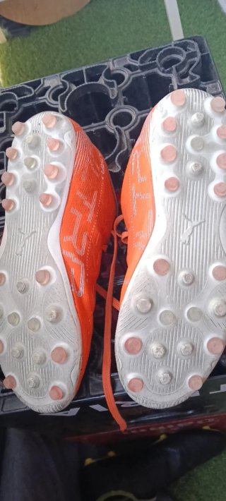 Botas de Fútbol Puma Talla 38 Naranja