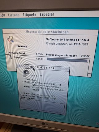 Apple Macintosh LC 475 Ordenador Vintage