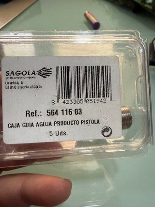 Kit Pico+Aguja Sagola 1.40 Serie 40