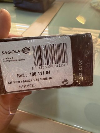 Kit Pico+Aguja Sagola 1.40 Serie 40