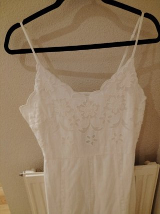 Vestido Slowlove bordado blanco talla S