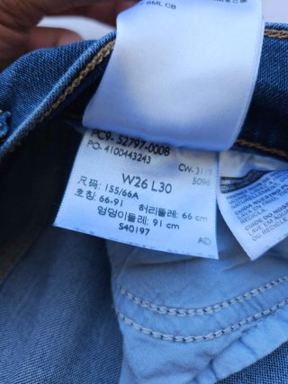 Levi's 720 High Rise Super Skinny Jeans W26 L30
