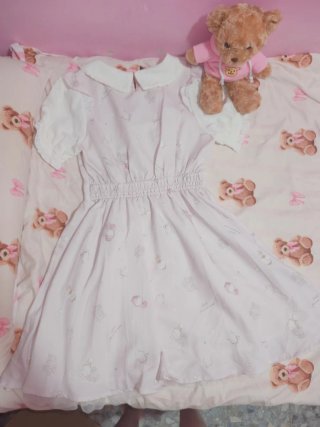 Vestido Liz Lisa perfumes y rosas con lacitos