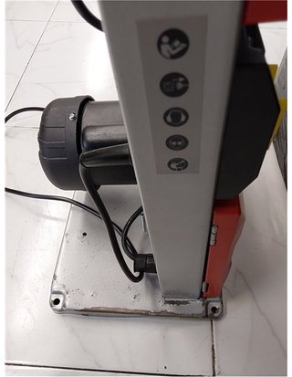 Einhell Sierra de cinta TC-SB 200/1 (250 W - altura de corte máx. 80 mm - diámetro de la conexión de aspiración 36 mm - tope-guía p