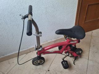 Mini bicicleta rosa