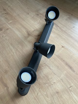 Lámpara Techo Ikea 3 Focos LED Negra