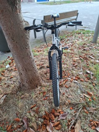 Bicicleta Rockrider ST 100 24 Blanca